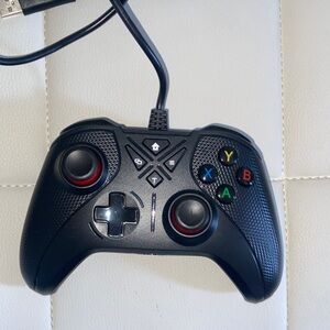 Wired Black Gaming Controller for PC and Consoles